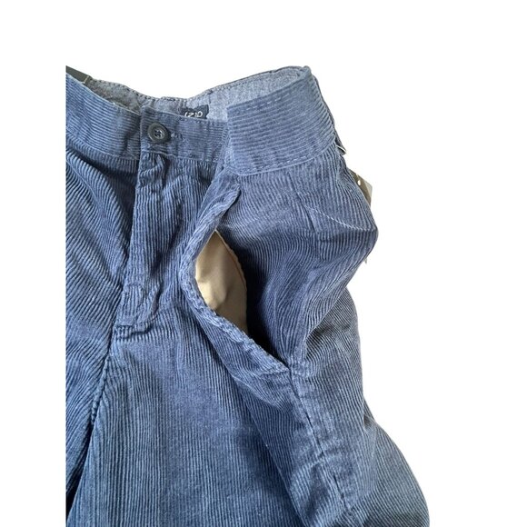 NEW Izod Blue Denim Corduroy Pants Men's Size 34X30 Straight Leg Flat Front NWT - Picture 4 of 10